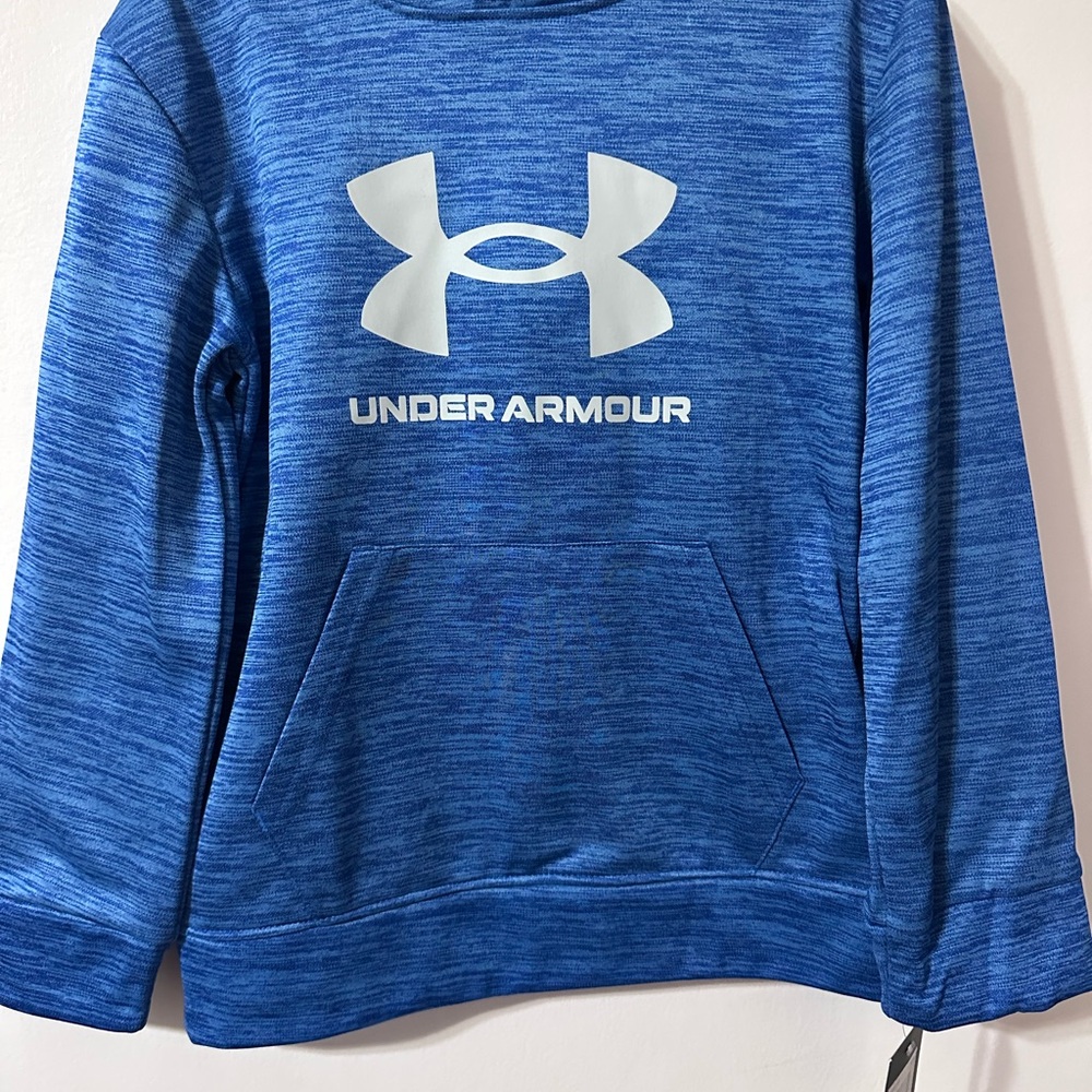 Under Armour Kids Heathered Blue Hoodie